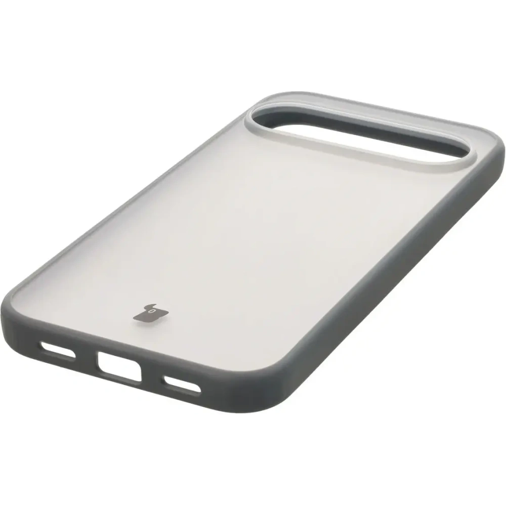 Etui Bizon Case Angelo do Google Pixel 10 Pro XL półprzezroczyste z szarą ramką