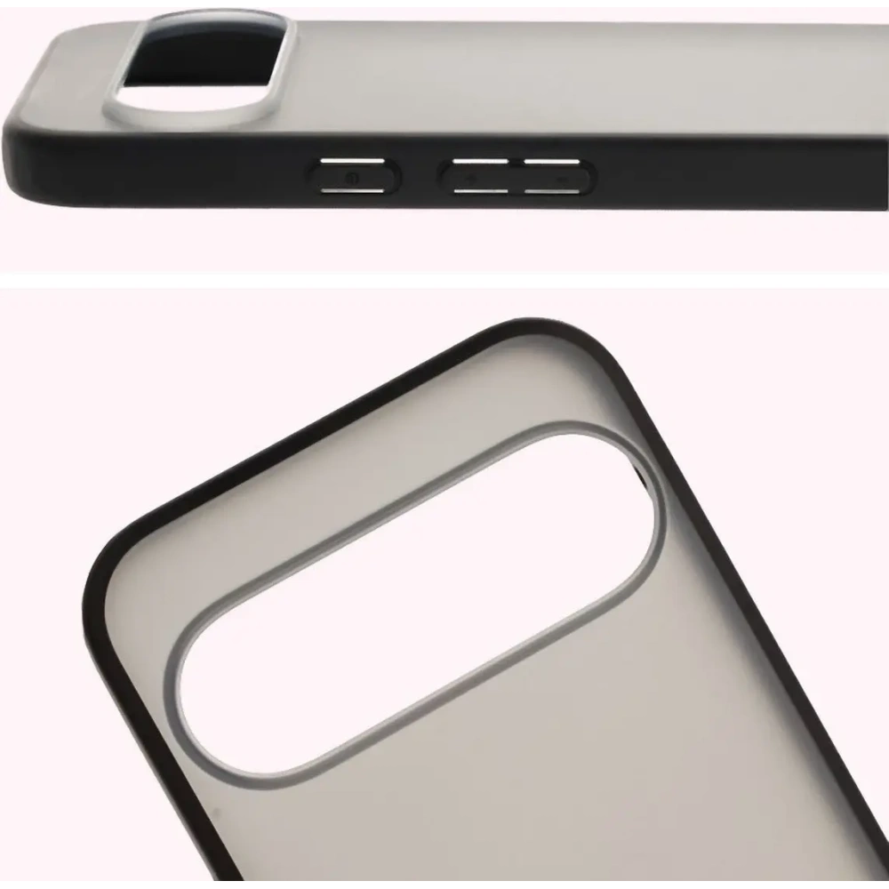 Etui Bizon Case Angelo do Google Pixel 10 Pro XL przydymione z czarną ramką