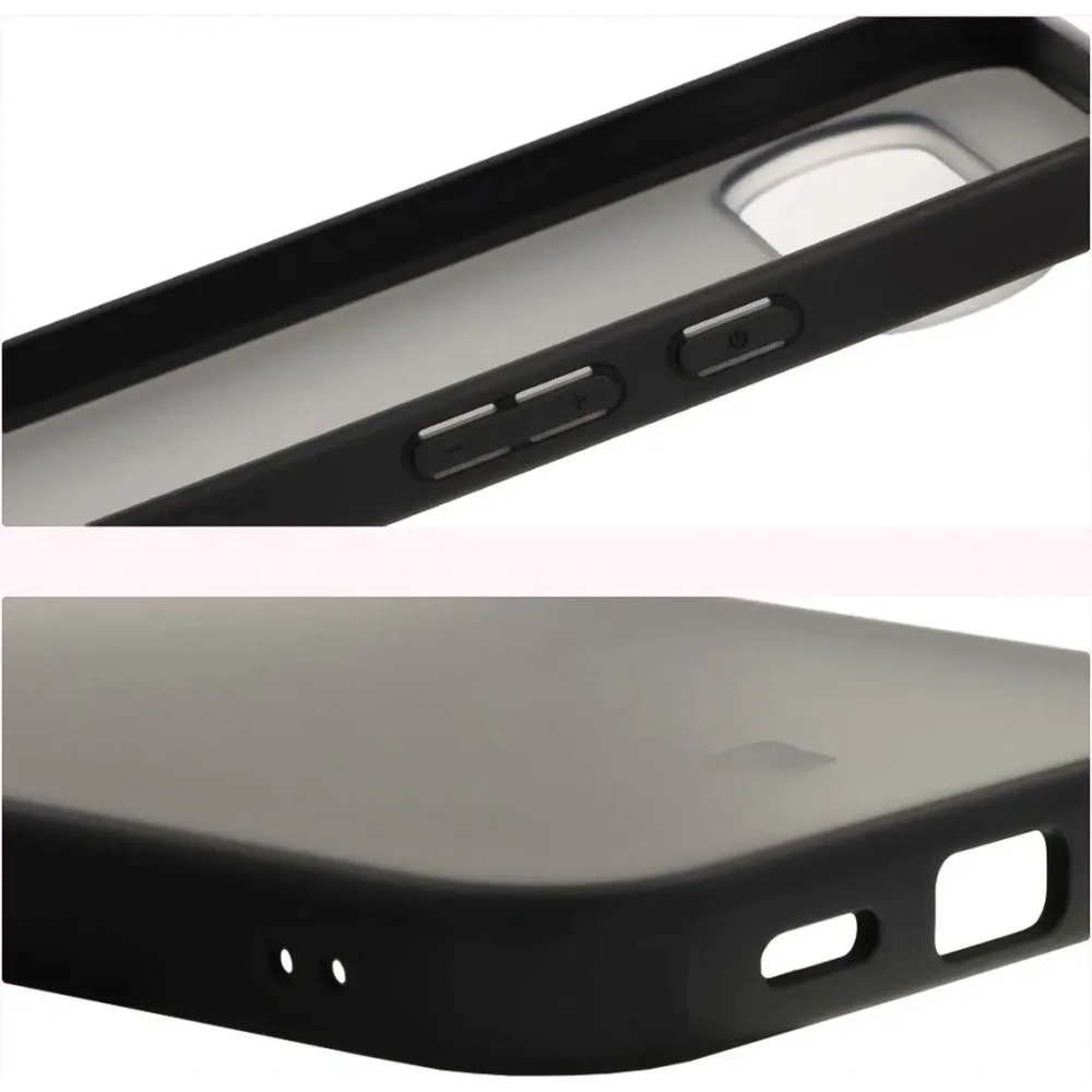 Etui Bizon Case Angelo do Google Pixel 10 Pro XL przydymione z czarną ramką