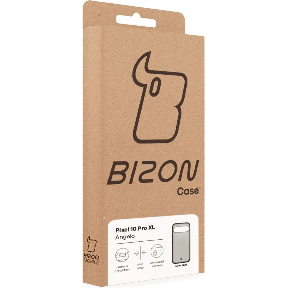 Etui Bizon Case Angelo do Google Pixel 10 Pro XL przydymione z czarną ramką