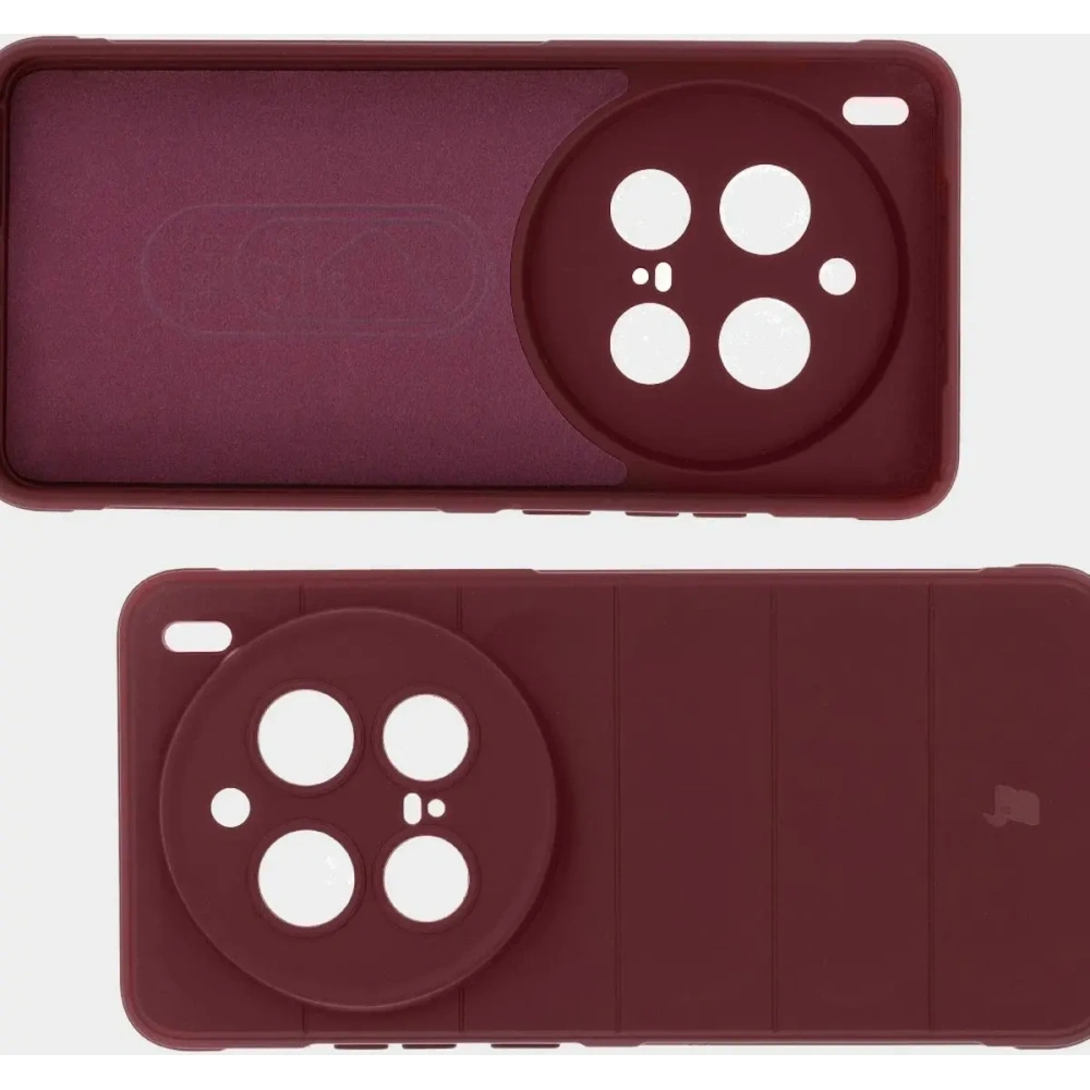 Pancerne etui Bizon Case Tur do Vivo X200 Pro burgundowe