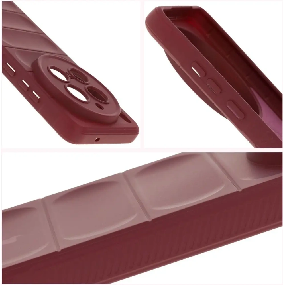 Pancerne etui Bizon Case Tur do Vivo X200 Pro burgundowe