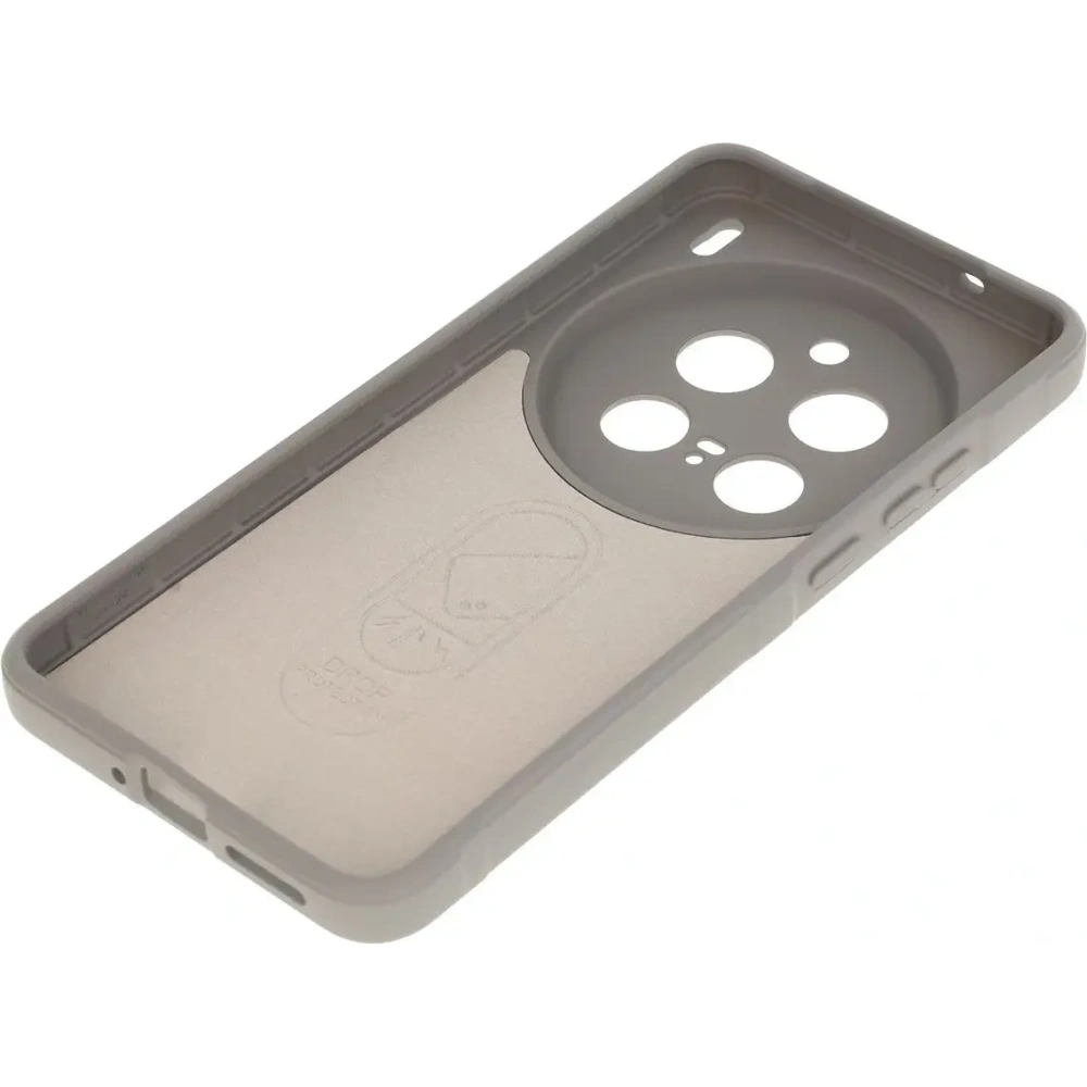 Pancerne etui Bizon Case Tur do Vivo X200 Pro jasnoszare