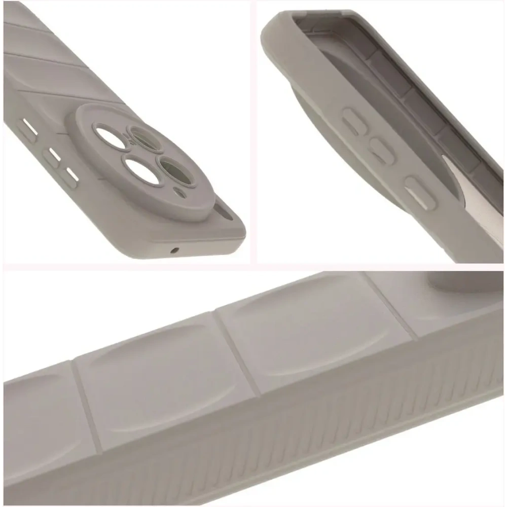 Pancerne etui Bizon Case Tur do Vivo X200 Pro jasnoszare