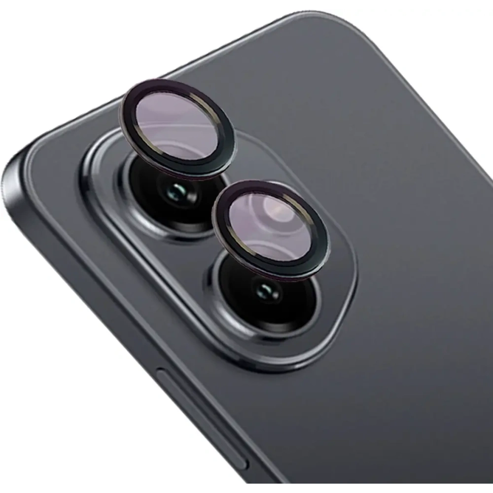 Szkło na aparat Bizon Glass Snap Lens do Honor 400 czarna ramka