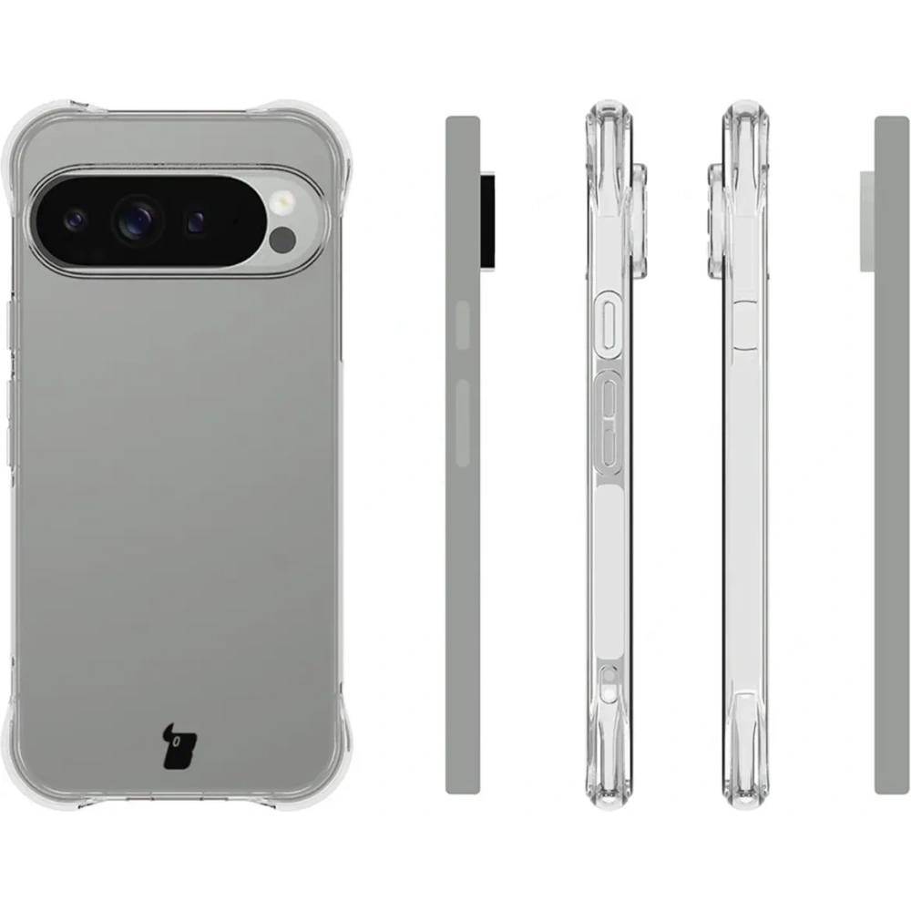 Elastyczne etui Bizon Case Salpa do Google Pixel 10 Pro XL przezroczyste