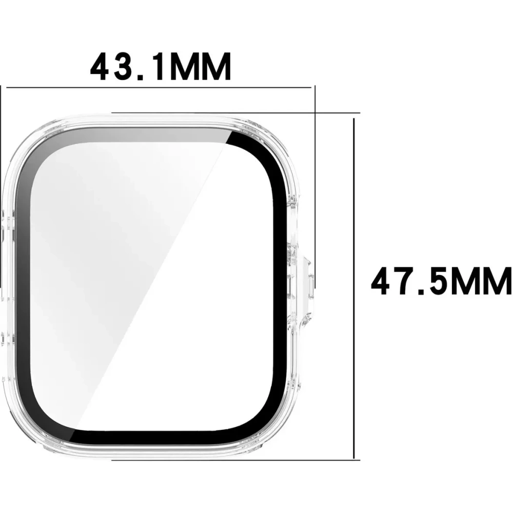 Etui ze szkłem do zegarka Bizon Case+Glass Watch do Huawei Watch Fit 4 Pro przeźroczyste