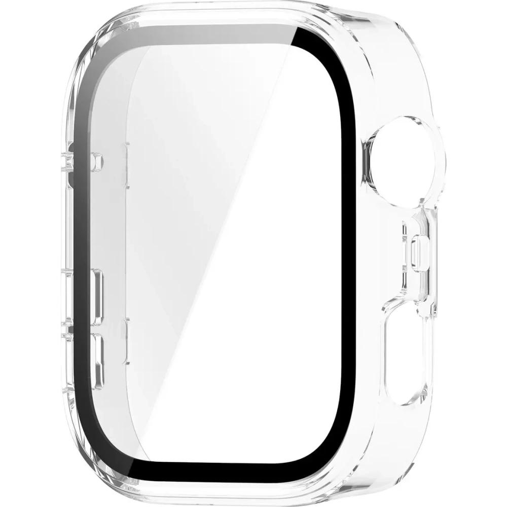 Etui ze szkłem do zegarka Bizon Case+Glass Watch do Huawei Watch Fit 4 Pro przeźroczyste