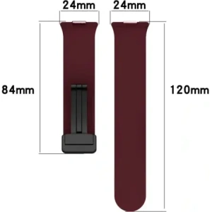 Kup Silikonowy pasek Bizon Strap Watch Silicone L do Huawei Watch Fit 4 Pro / Fit 4 / Fit 3 burgundowy - BIZ9634 - {ean13} - Sklep Home Screen