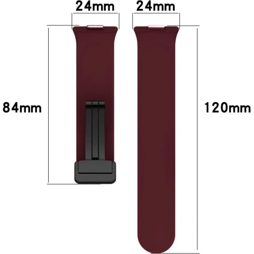 Buy Bizon Strap Watch Silicone L Huawei Watch Fit 4 Pro / Fit 4 / Fit 3 burgundy - BIZ9634 - {ean13} - Home Screen Store Europe