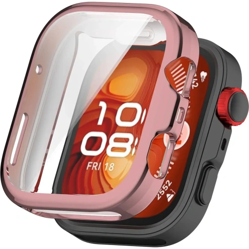 Kup Etui z osłoną ekranu Bizon Case Watch Felipe do Huawei Watch Fit 4 różowe - BIZ9637 - {ean13} - Sklep Home Screen