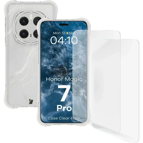 Kup Husa flexibilă Bizon Case Clear Pack + 2x folie de protecție pentru ecran Honor Magic7 Pro - BIZ9640 - {ean13} - Sklep Home Screen