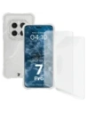 Husa flexibilă Bizon Case Clear Pack + 2x folie de protecție pentru ecran Honor Magic7 Pro