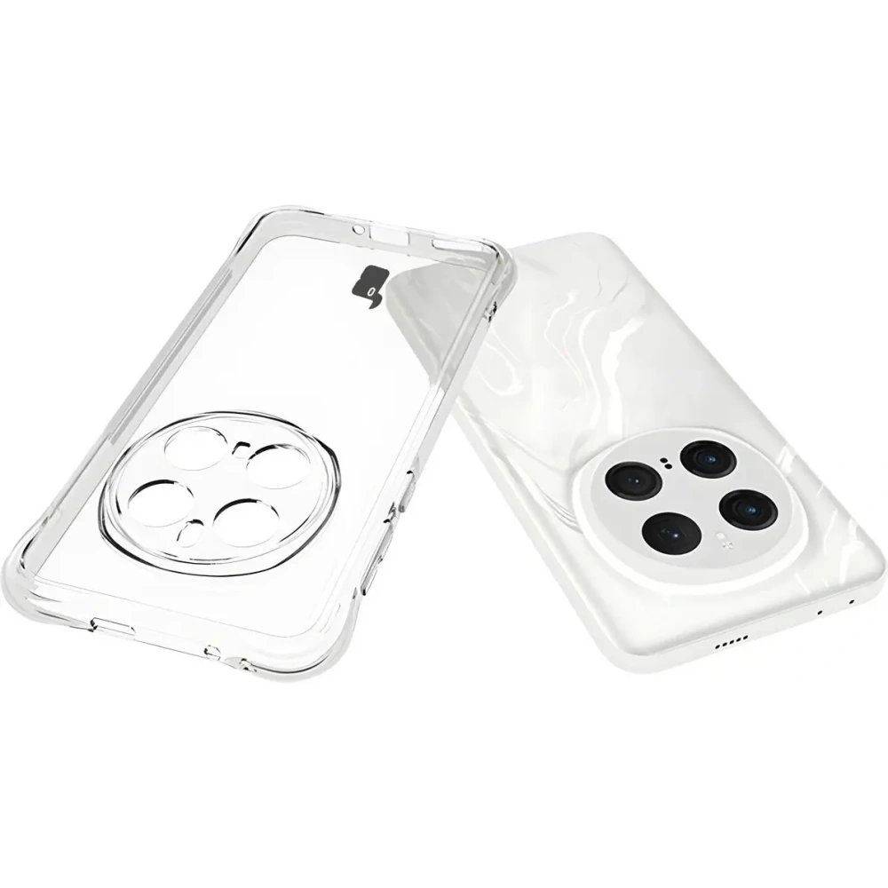 Etui + 2x folia Bizon Case Clear Pack do Honor Magic7 Pro