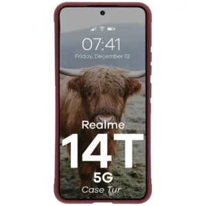 Bizon Case Tur Realme 14T 5G burgundy