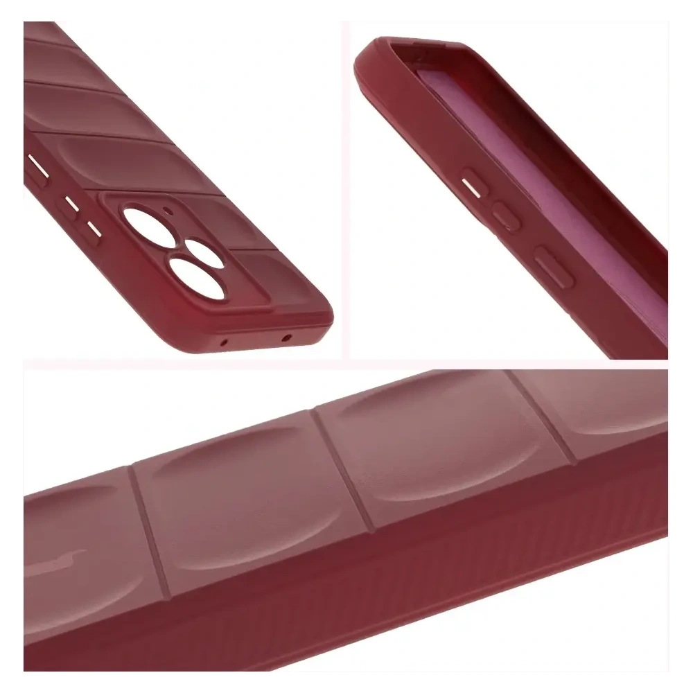 Pancerne etui Bizon Case Tur do Realme 14T 5G burgundowe
