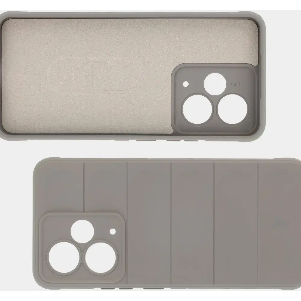 Pancerne etui Bizon Case Tur do Realme 14T 5G jasnoszare