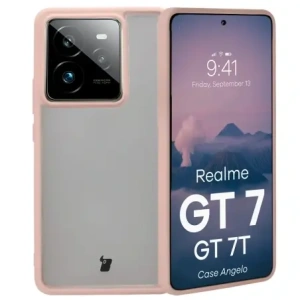 Kup Carcasa Bizon Case Angelo Realme GT 7 / 7T semi-transparentă cu un cadru roz - BIZ9651 - {ean13} - Sklep Home Screen