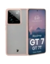 Carcasa Bizon Case Angelo Realme GT 7 / 7T semi-transparentă cu un cadru roz