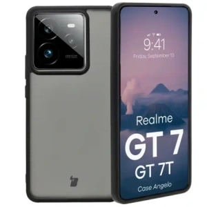 Kup Husa Bizon Angelo pentru Realme GT 7 / 7T fumurie cu un cadru negru - BIZ9653 - {ean13} - Sklep Home Screen