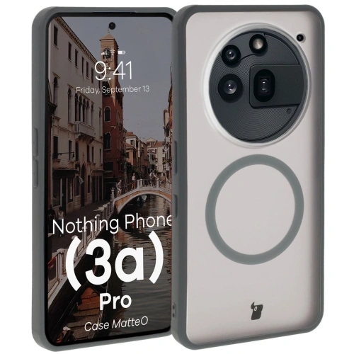 Kup Bizon Case MatteO Magnetic Nothing Phone (3a) Pro gri fumuriu - BIZ9654 - {ean13} - Sklep Home Screen