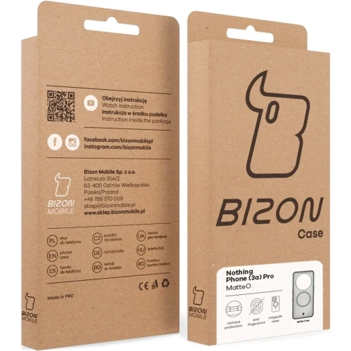 Kup Bizon Case MatteO Magnetic Nothing Phone (3a) Pro gri fumuriu - BIZ9654 - {ean13} - Sklep Home Screen
