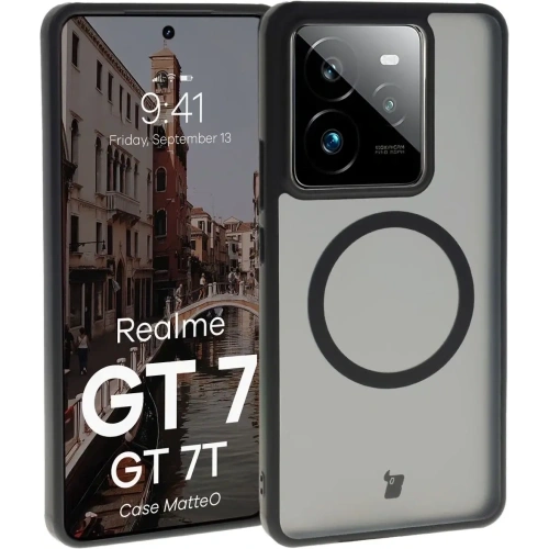 Kup Bizon Case MatteO mágneses Realme GT 7 / 7T füstös fekete - BIZ9655 - {ean13} - Sklep Home Screen