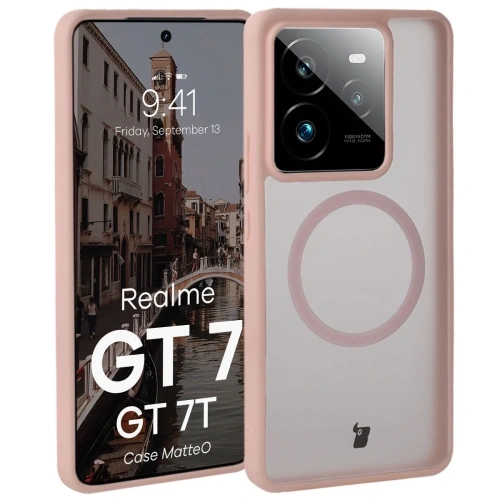 Kup Bizon Case MatteO mágneses Realme GT 7 / 7T füstös rózsaszín - BIZ9656 - {ean13} - Sklep Home Screen