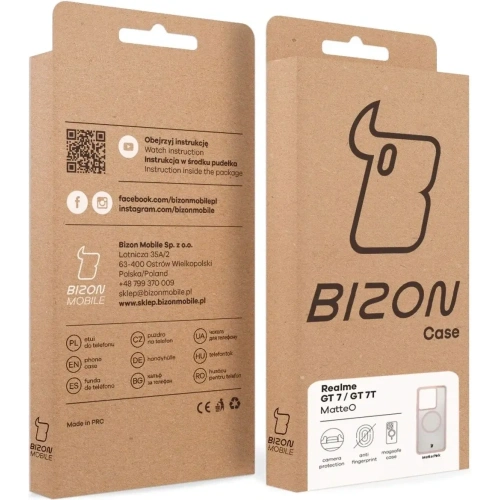 Kup Husa Bizon Case MatteO Magnetic pentru Realme GT 7 / 7T roz fumuriu - BIZ9656 - {ean13} - Sklep Home Screen