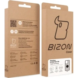 Kup Bizon Case Hybrid Ring Realme 14 5G / 14T 5G fumuriu cu un cadru negru - BIZ9658 - {ean13} - Sklep Home Screen