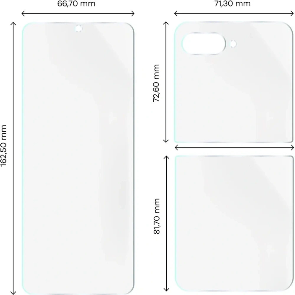 Folia hydrożelowa na tył i przód Bizon Glass Hydrogel Set do Motorola Razr 60