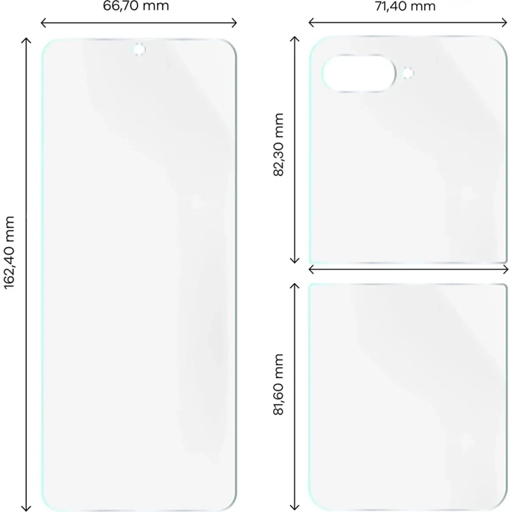 Folia hydrożelowa na tył i przód Bizon Glass Hydrogel Set do Motorola Razr 60 Ultra