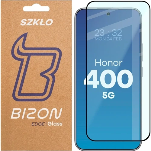 Buy Bizon Glass Edge 2 Honor 400 black frame - BIZ9662 - {ean13} - Home Screen Store Europe