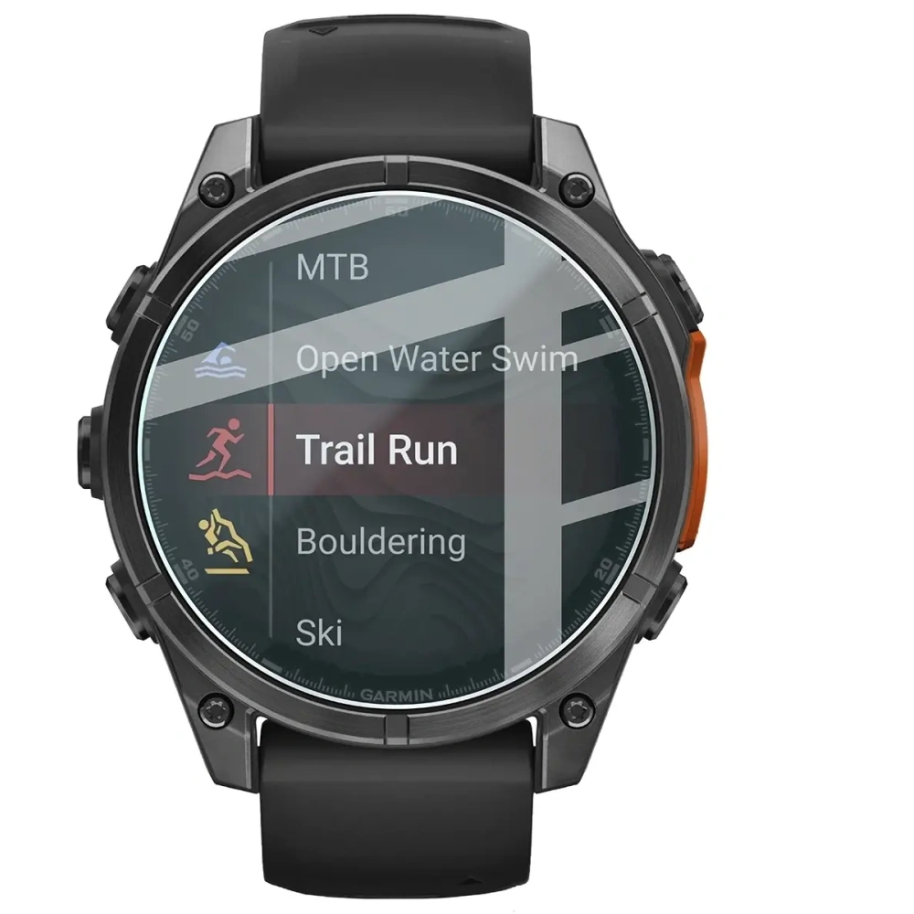 Szkło hartowane na ekran Bizon Glass Watch Clear do Garmin Tactix 8 AMOLED 47 mm