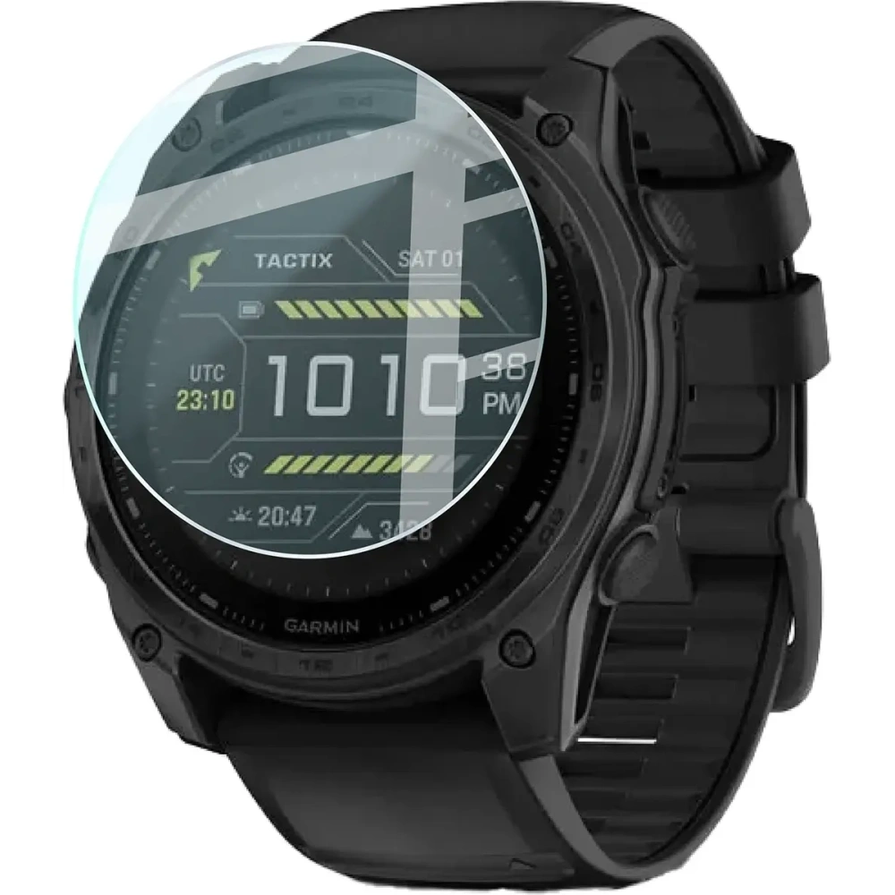 Szkło hartowane na ekran Bizon Glass Watch Clear do Garmin Tactix 8 AMOLED 47 mm