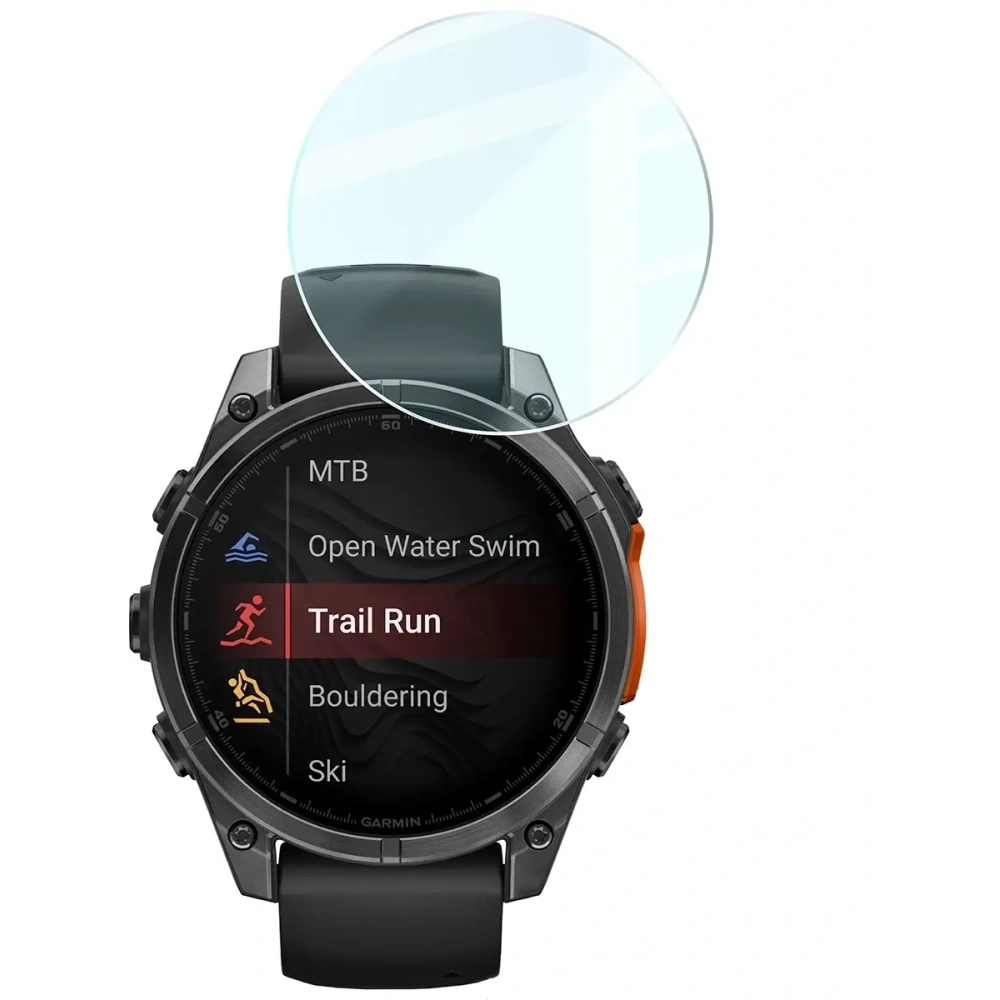 Szkło hartowane na ekran Bizon Glass Watch Clear do Garmin Tactix 8 AMOLED 47 mm