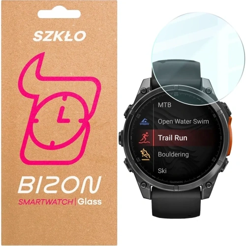 Buy Bizon Glass Watch Clear Garmin Tactix 8 AMOLED 51 mm / SOLAR 51 mm - BIZ9665 - {ean13} - Home Screen Store Europe