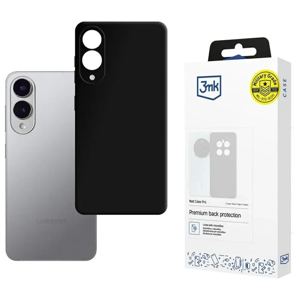 Etui 3MK Matt Case Pro do Samsung Galaxy S25 Edge czarny
