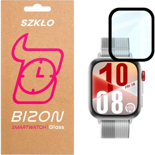 Kup Ceas hibrid Bizon Glass Edge pentru Huawei Watch Fit 4 negru - BIZ9670 - {ean13} - Sklep Home Screen