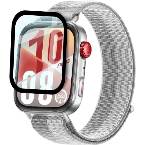 Kup Ceas hibrid Bizon Glass Edge pentru Huawei Watch Fit 4 negru - BIZ9670 - {ean13} - Sklep Home Screen