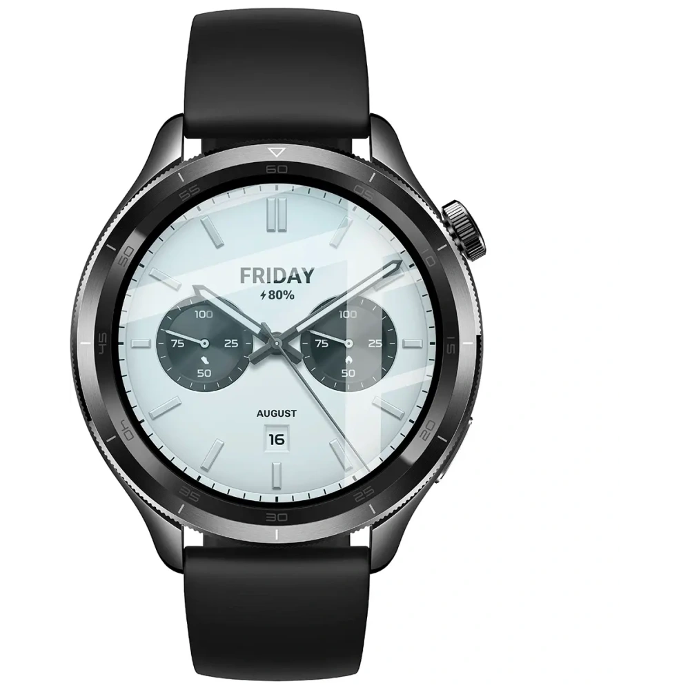 Szkło hybrydowe Bizon Glass Watch Edge Hybrid dla Xiaomi Watch S4 czarne