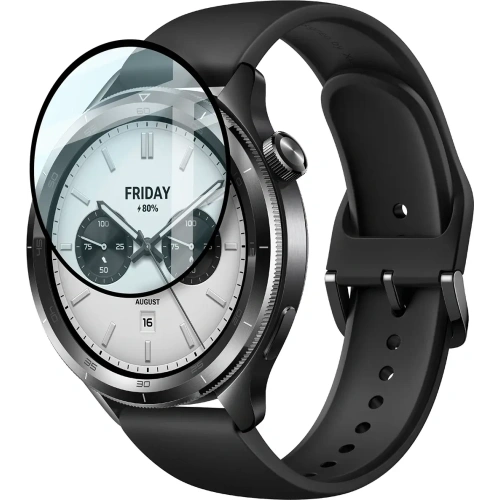 Kup Szkło hybrydowe Bizon Glass Watch Edge Hybrid dla Xiaomi Watch S4 czarne - BIZ9671 - {ean13} - Sklep Home Screen