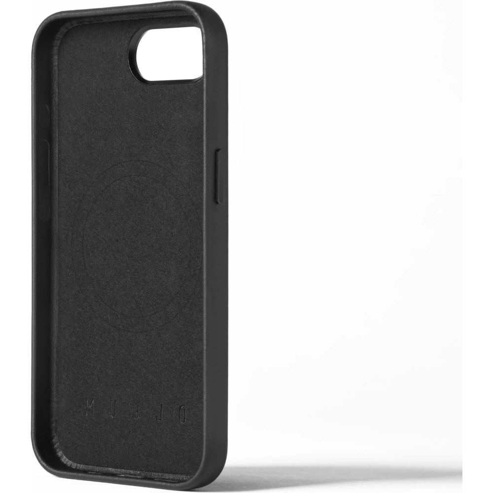 Etui Mujjo Full Leather Case do Apple iPhone 16e MagSafe (black)