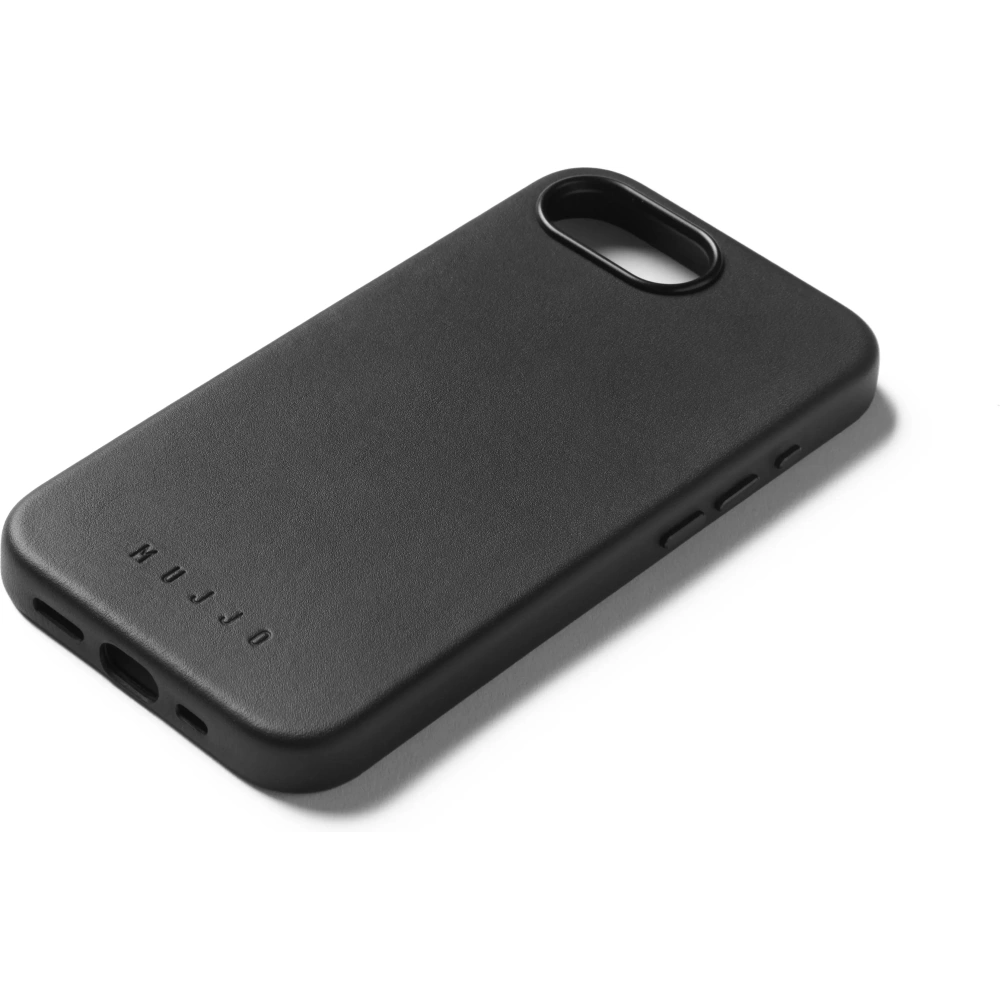 Etui Mujjo Full Leather Case do Apple iPhone 16e MagSafe (black)