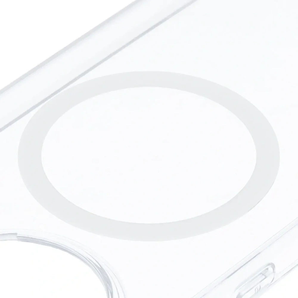 Etui z pierścieniem magnetycznym Bizon Case CrystalO do Xiaomi POCO F7 Pro przezroczyste