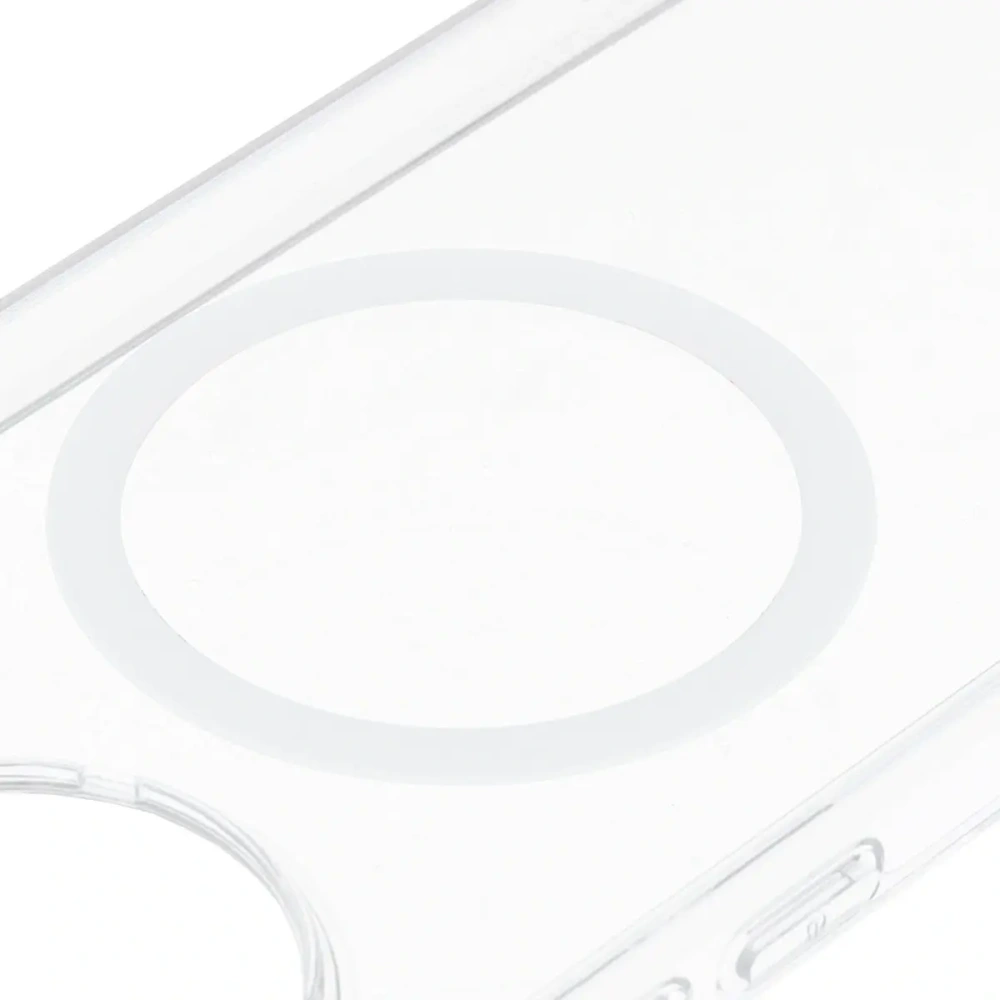 Etui z pierścieniem magnetycznym Bizon Case CrystalO do Xiaomi POCO F7 Ultra przezroczyste