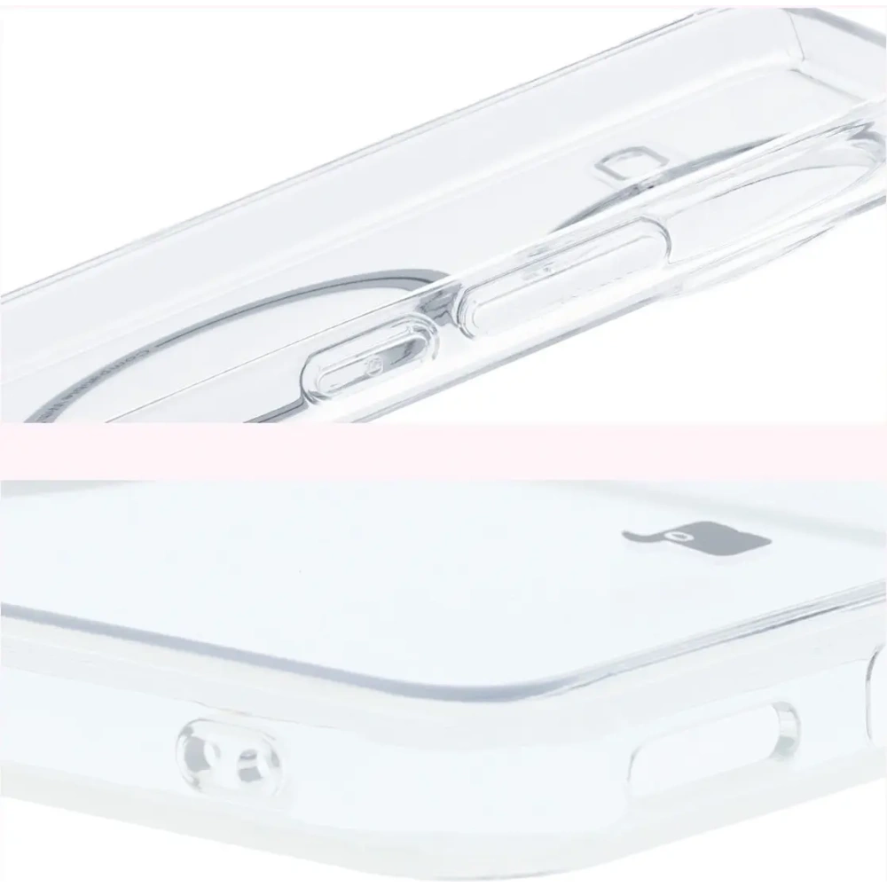 Etui z pierścieniem magnetycznym Bizon Case CrystalO do Xiaomi POCO F7 Ultra przezroczyste