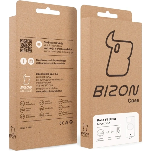 Buy Bizon Case CrystalO Magnetic Xiaomi POCO F7 Ultra clear - BIZ9673 - {ean13} - Home Screen Store Europe