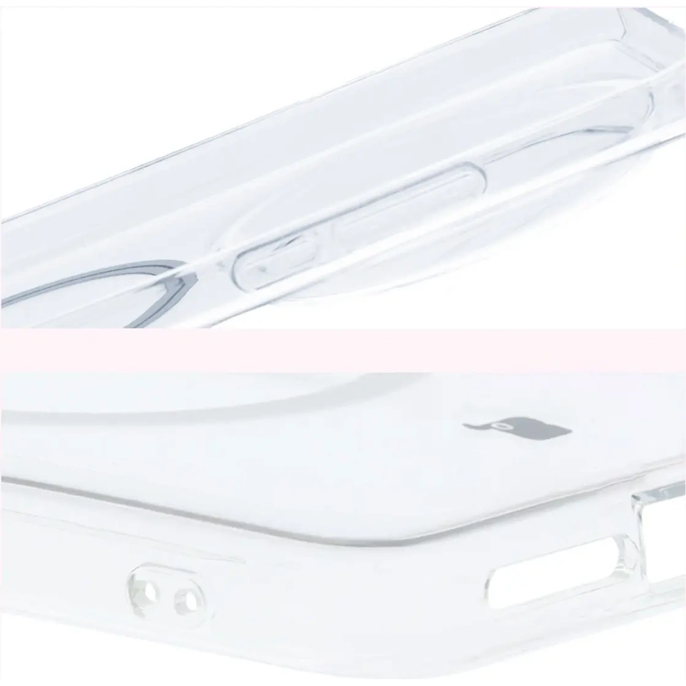 Etui z pierścieniem magnetycznym Bizon Case CrystalO do Xiaomi 15 Ultra przezroczyste