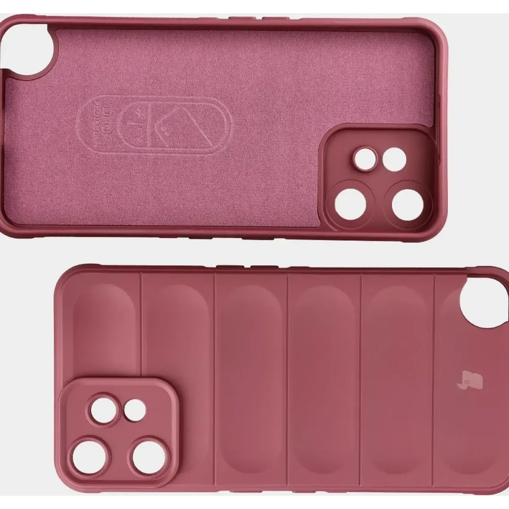 Pancerne etui Bizon Case Tur do Nothing CMF Phone 2 Pro burgundowe